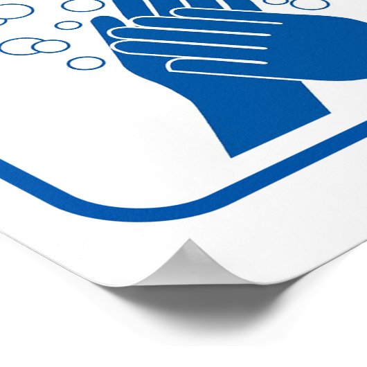 Poster du lavage de main de l'employé (Coin)