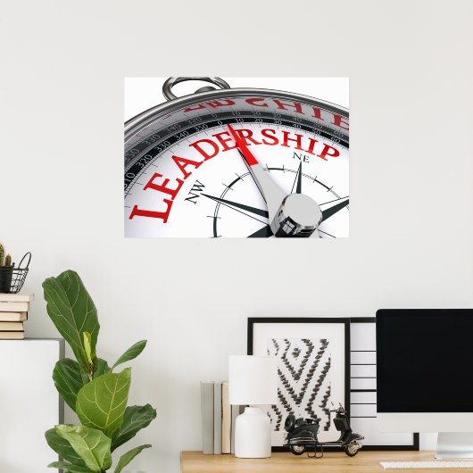 Poster du leadership (Bureau à domicile)