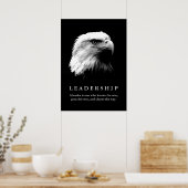 Poster du leadership motivationnel de l'aigle blan (Cuisine)