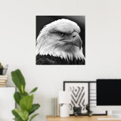 Poster du leadership motivationnel de l'aigle chau (Bureau à domicile)