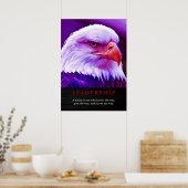 Poster du leadership patriotique de l'aigle améric (Cuisine)