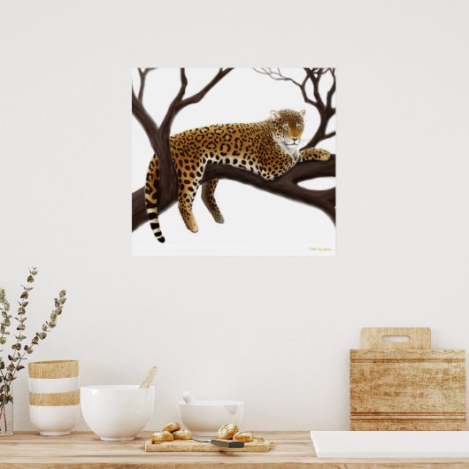 Poster du léopard africain (Cuisine)