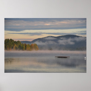 Poster du lever du soleil sur Blue Mountain Lake