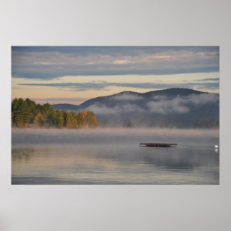 Poster du lever du soleil sur Blue Mountain Lake
