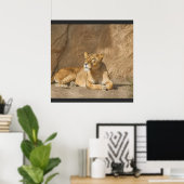 Poster du lion (Bureau à domicile)