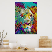 Poster du lion arc-en-ciel (Cuisine)