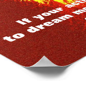 Poster du lion de leadership Motivationniste Jaune (Coin)