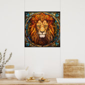 Poster du lion en verre (Cuisine)