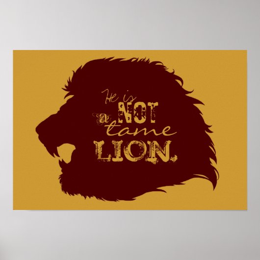Poster du Lion pas un tatouage (Devant)