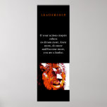 Poster du Lion Pop Art Motivational Leadership<br><div class="desc">Liberté et courage Images de motivation</div>