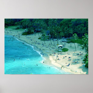 Poster du littoral de la baie Hanauma