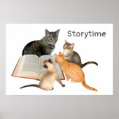 Poster du livre de lecture de chats (Devant)