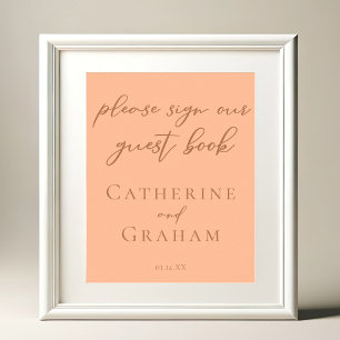 Poster du livre d'invité du Mariage de la typograp