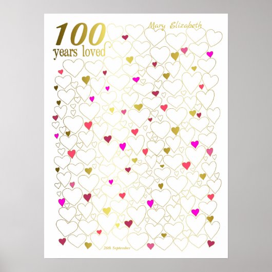 Poster du livre d'or 100th Birthday - 100 Years Lo (Devant)