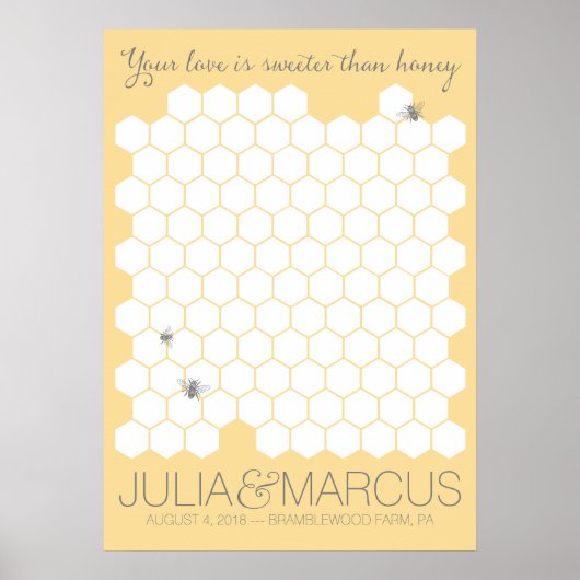 Poster du livre d'or de l'abeille sucrée - CHOISIR (Devant)