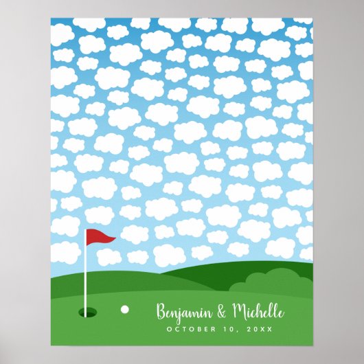 Poster du livre d'or du golf - 100 signatures (Devant)