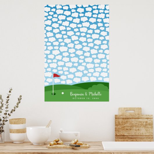 Poster du livre d'or du golf - 150 signatures (Cuisine)