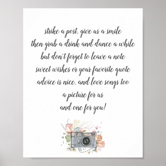 poster du livre d'or du photographe mariage (Devant)