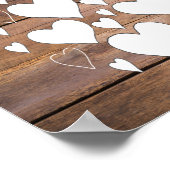 Poster du livre d'or Rustic 40th Birthday (Coin)