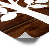 Poster du livre d'or Rustic Lights - 100 signature (Coin)