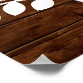 Poster du livre d'or Rustic Lights - 200 signature (Coin)