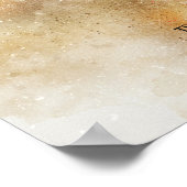 Poster du livre d'or Watercolor Confetti (Coin)