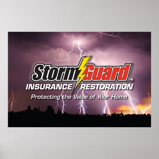 Poster du logo de la Garde de tempête 24 X 36 (Devant)