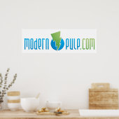 Poster du logo de la pâte moderne (Cuisine)