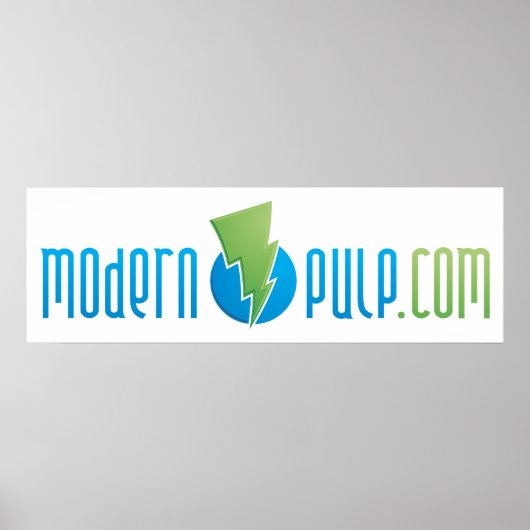 Poster du logo de la pâte moderne (Devant)