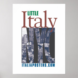 Poster du logo de Little Italy New York City