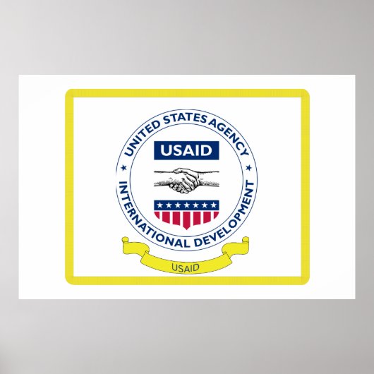 Poster du logo de l'USAID (Devant)
