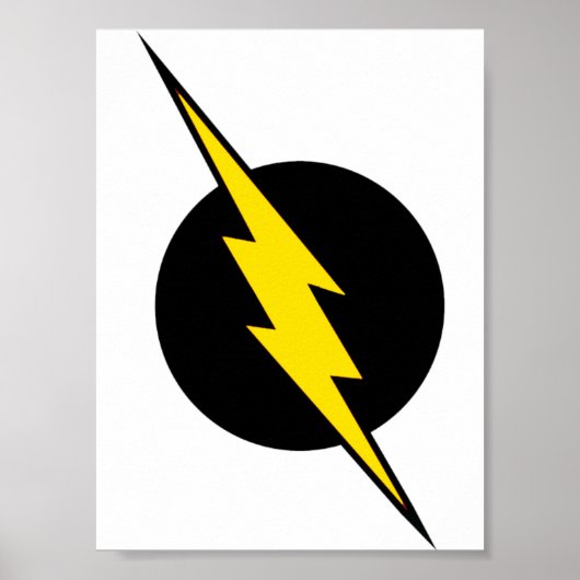 Poster du logo du boulon d'éclairage Flash (Devant)