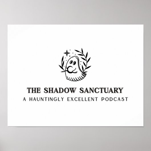 Poster du logo noir et gris (Devant)