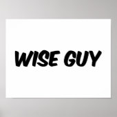 Poster du logo Wise Guy Text (Devant)