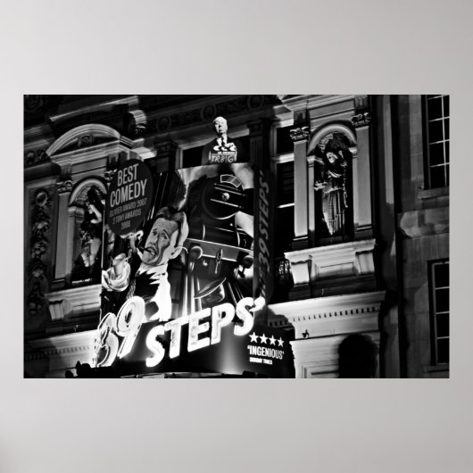 Poster du London Theatre Piccadilly (1843 B&W) (Devant)