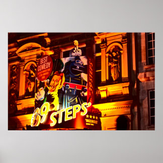 Poster du London Theatre Piccadilly (1843 couleur)