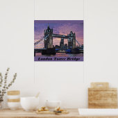 Poster du London Tower Bridge (Cuisine)
