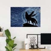 Poster du loup ailé (Bureau à domicile)