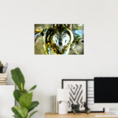 Poster du loup de bois à l'adresse JungleWalk.com (Bureau à domicile)