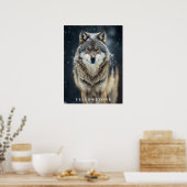 Poster du loup de Yellowstone (Cuisine)