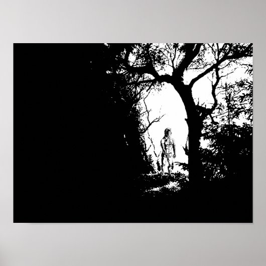 Poster du loup-garou en forêt (Devant)