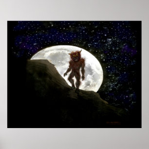 Poster du loup-garou et de la Pleine lune