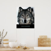 Poster du Loup Motivation moderne Imprimer (Cuisine)