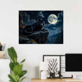 Poster du loup noir (Bureau à domicile)