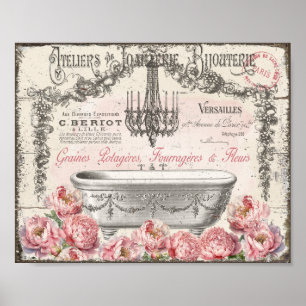 Poster du lustre français Victorian Bathbath Peoni
