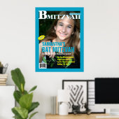 Poster du magazine bat mitzvah Turquoise (Bureau à domicile)