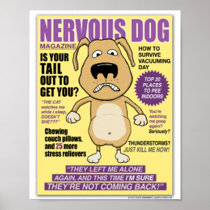 Poster du magazine Drôle Nervous Dog