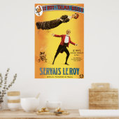 Poster du Magicien vintage Servais Le Roy (Cuisine)