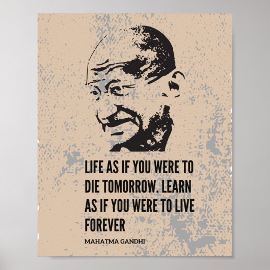 Poster du Mahatma Gandhi (Devant)