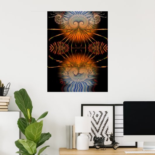 Poster du manifeste fractal (Bureau à domicile)